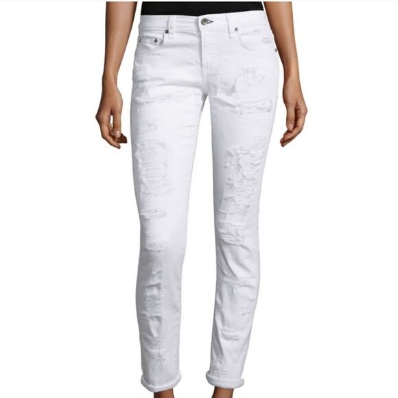 NWT Rag & Bone White Brigade Dre Jean - Picture 2 of 8